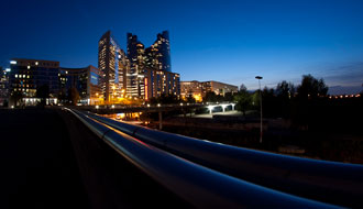 La Défense, la nuit
