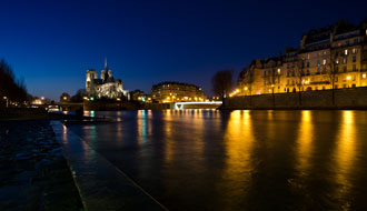 Vue sur la cathédrale Notre Dame de Paris