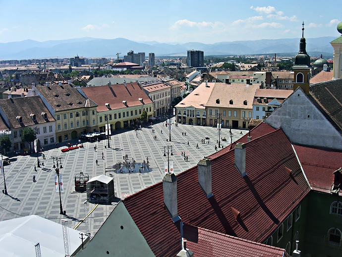 Vue de Sibiu - Roumanie