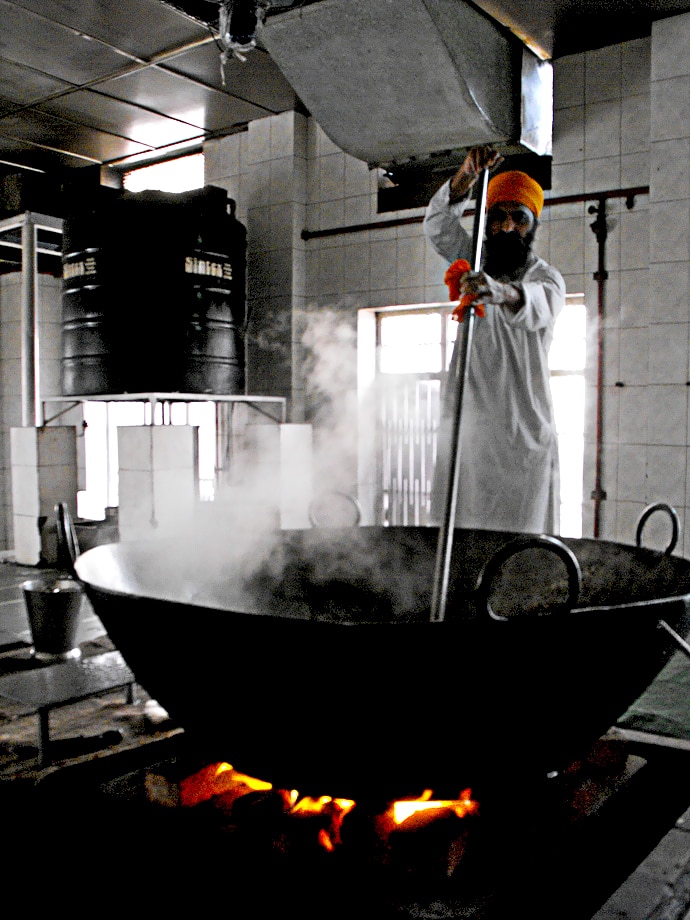 Inde, Dehli, Temple Sikh, Gurudwara Sis Ganj Sahib