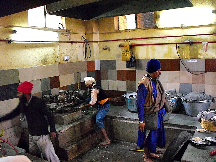 En cuisine - Inde, Dehli, Temple Sikh