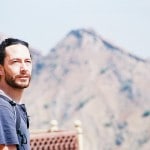 Yann sur la route du Fort d’Amber, Inde