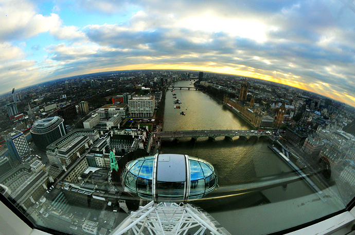 London Eye, vue sur la ville