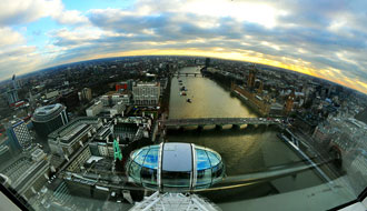 London Eye, vue sur la ville