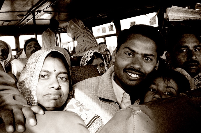 Inde, bus de campagne