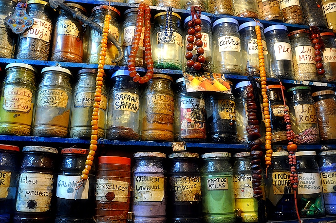 Médecine et cuisine. Essaouira, Maroc