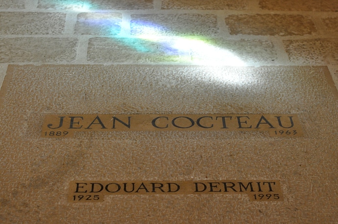 Tombe de Jean Cocteau (et Edouard Dermit) - Chapelle Saint-Blaise des Simples