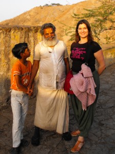 saddhu de la Montagne aux singes, Jaipur, Rajasthan.