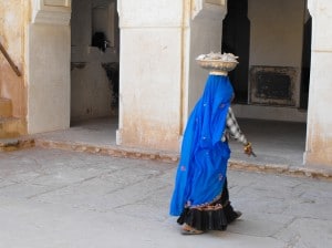 Transports à pied en Inde