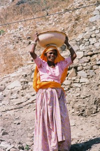 Transports à pied en Inde