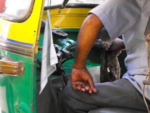 New Delhi en rickshaw