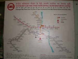 Carte du metro de Delhi