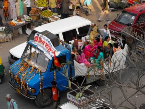 Procession en l'honneur de Shiva