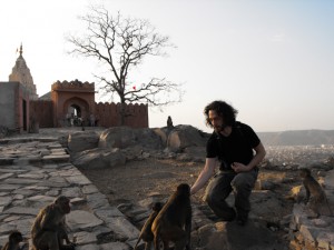 Temple de la Montagne aux Singes, Jaipur, Rajasthan.