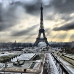 Esplanade du Trocadéro, vue sur la Tour Eiffel