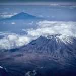 Montagne Kilimanjaro vue du ciel