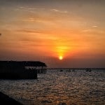 Chouché de soleil sur Stone Town, Zanzibar, février 2012