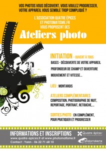 Nouvelles dates pour les ateliers photo à Montargis