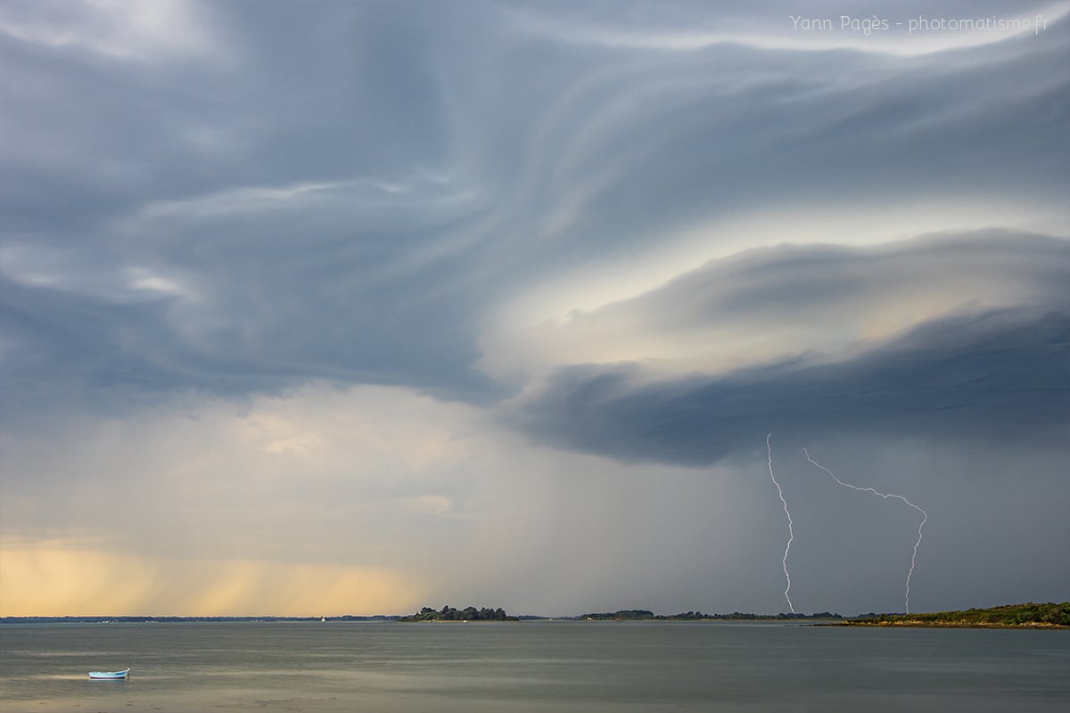 Orage, Séné, Morbihan, Bretagne.