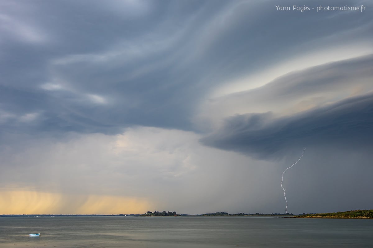 Orage, Séné, Morbihan, Bretagne.