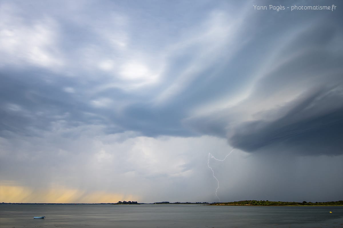 Orage, Séné, Morbihan, Bretagne.