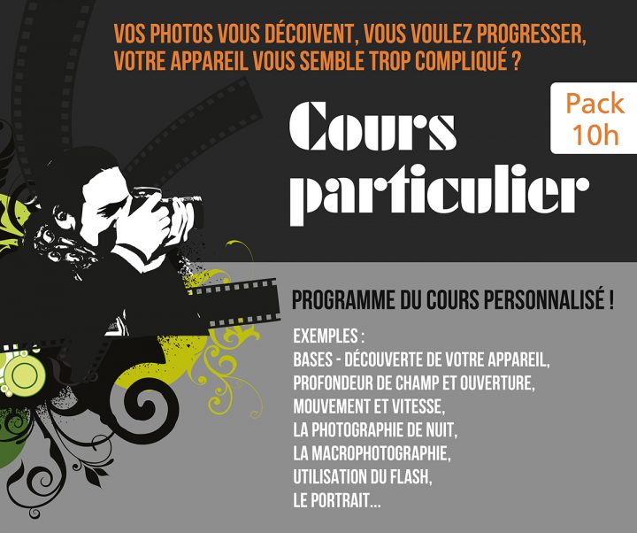 Cours particulier de photographie numérique Montargis - Pack 10h